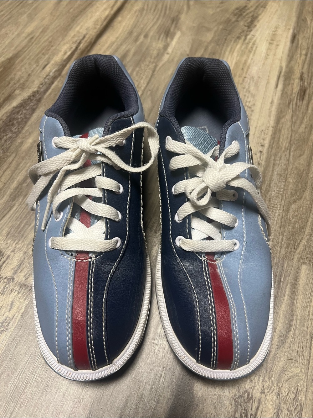 Dexter Women's Bowling Shoes Size 7 M Blue Red Lace Up Slide-Rite B4422-18